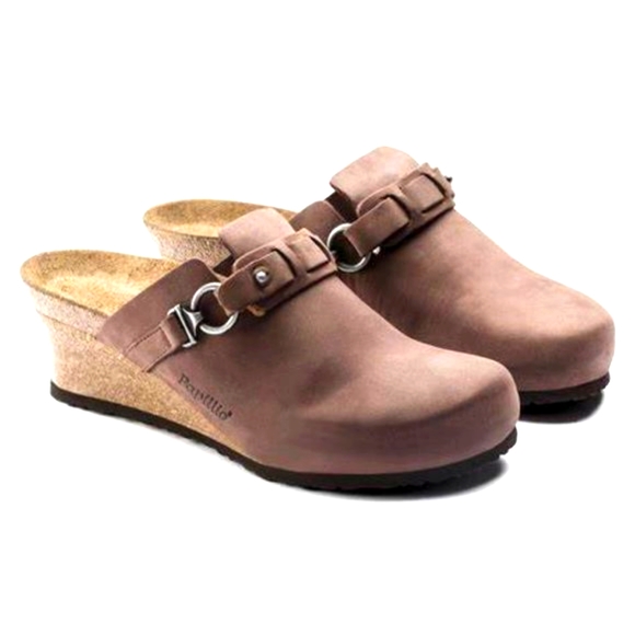 Birkenstock Shoes - Birkenstock Papillio Oiled Leather Dana Wedge Clog